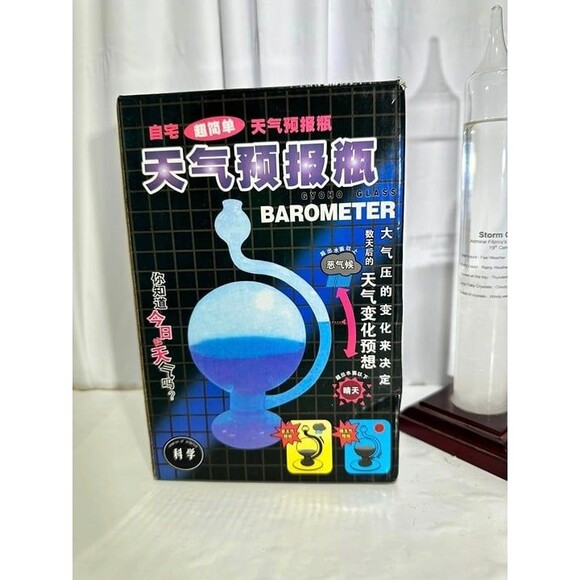 Vintage Galileo Glass Thermometer and Vintage Admiral Fitzroy Storm Glass - Picture 5 of 5